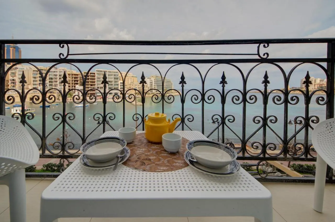 St Julians 2 Bedroom Apartment With Commanding Seaviews By Shortletsmalta Saint Julian's